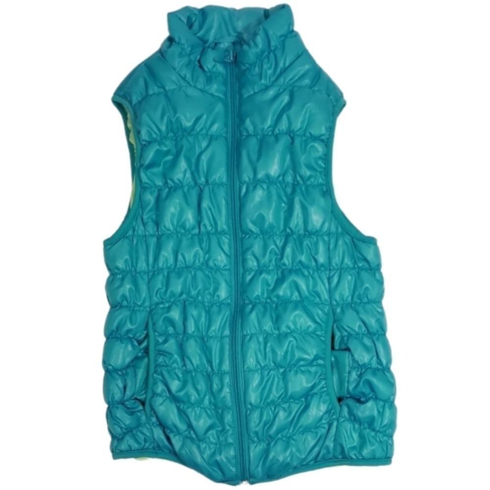 Deb Vest Aqua Blue Green Puffer‎ Outdoors Girl's Size Small